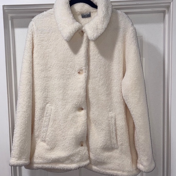 32 Degrees Jackets & Blazers - 32 Degrees Cream Teddy Jacket